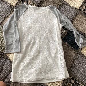 Inherit lace raglan tee